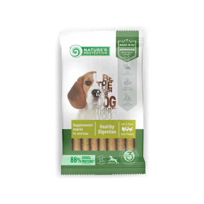 Nature's Protection Snack para Perros Adultos Detox, Digestivo, Aves Cor. 110 gr