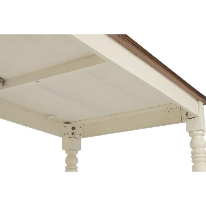 DKD Home Decor Mesa Comedor Tradicional Crema Marron 90 x 76 x 160 cm 5