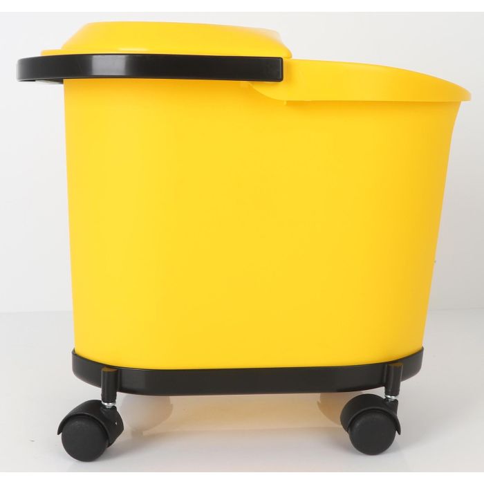 Cubo con ruedas 16L, asa y escurridor amarillo Kety - Inde (6 Unidades) 2 Cubo con ruedas 16L, asa y escurridor amarillo Kety - Inde (6 Unidades) 2