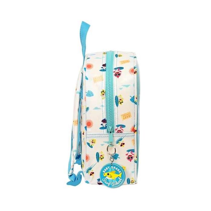Mochila Infantil Baby Shark Surfing Azul Blanco 22 x 27 x 10 cm 2