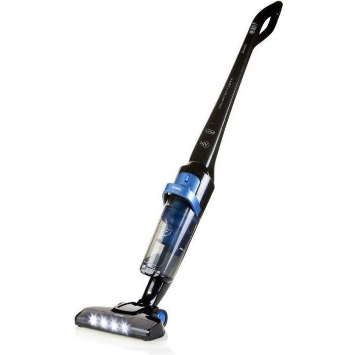 Aspiradora inalámbrica DOMO DO221SV - Sistema ciclónico - Batería de iones de litio de 29 V - Autonomía 50 min - Negro Aspiradora inalámbrica DOMO DO221SV - Sistema ciclónico - Batería de iones de litio de 29 V - Autonomía 50 min - Negro