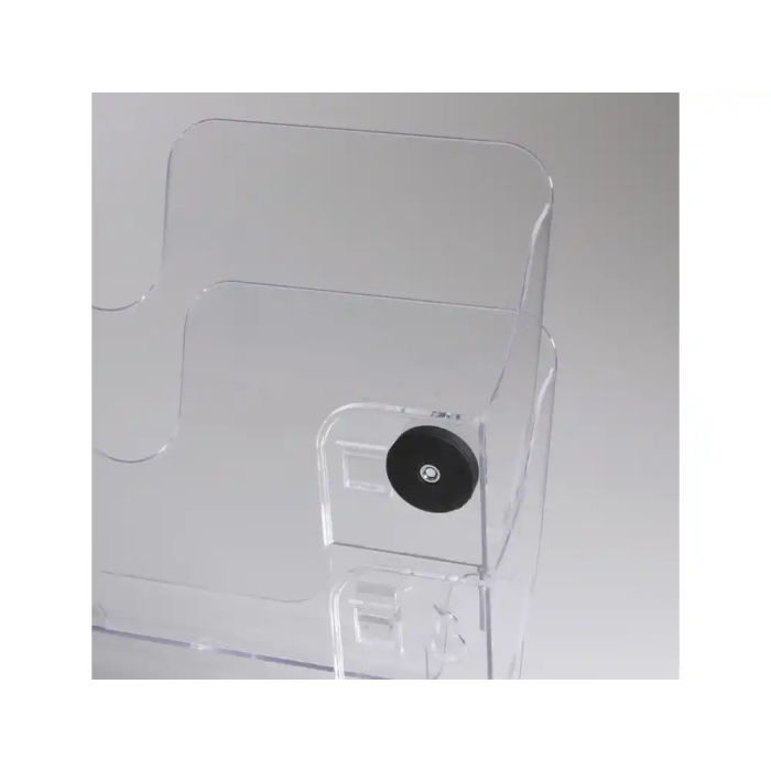 Durable Expositor de Pared con 2 Compartimentos Magnéticos Transparentes para Folletos A4 Horizontal Durable Expositor de Pared con 2 Compartimentos Magnéticos Transparentes para Folletos A4 Horizontal