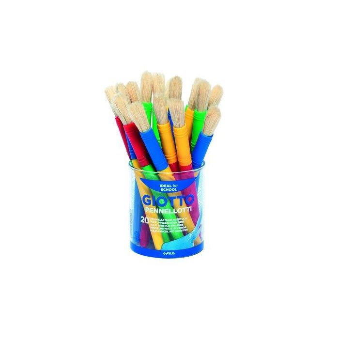 Giotto Pincel Maxi Colores Surtidos Bote 20 Ud