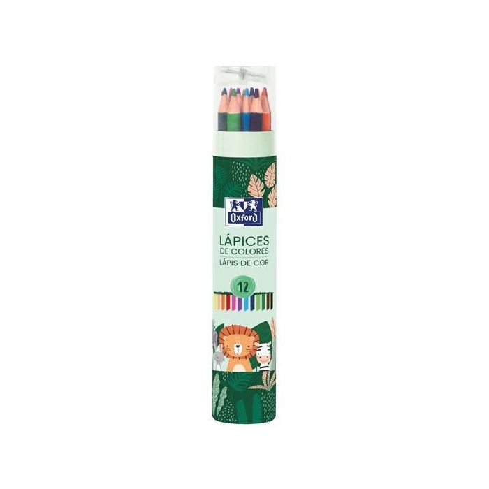 Oxford Lápices De Colores Animal Besties C-Surtidos Estuche 12 Ud + 1 Sacapuntas Oxford Lápices De Colores Animal Besties C-Surtidos Estuche 12 Ud + 1 Sacapuntas