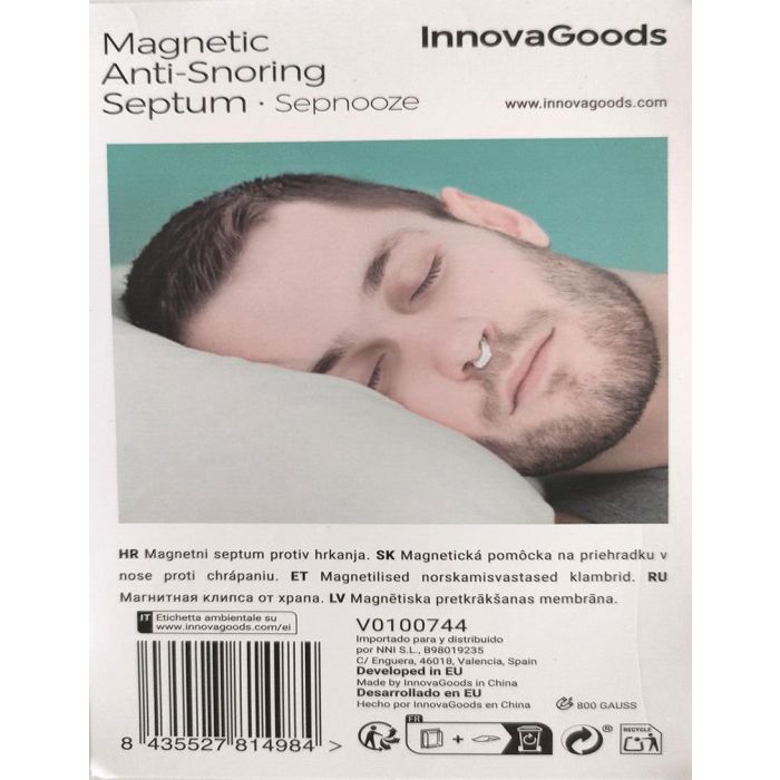 Dilatador Nasal Magnético Antirronquidos InnovaGoods 8