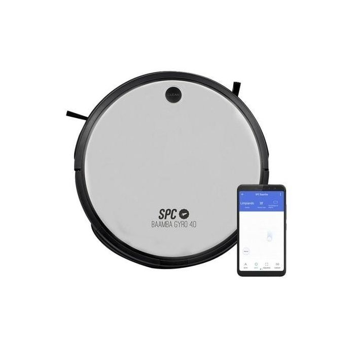 ROBOT ASPIRADOR SPC BAAMBA GYRO 4.0 - NAVEGACIÓN INTELIGENTE - 5 MODOS DE LIMPIEZA - FILTRO HEPA - BATERÍA 2200MAH - APP SPC IOT 0 ROBOT ASPIRADOR SPC BAAMBA GYRO 4.0 - NAVEGACIÓN INTELIGENTE - 5 MODOS DE LIMPIEZA - FILTRO HEPA - BATERÍA 2200MAH - APP SPC IOT 0