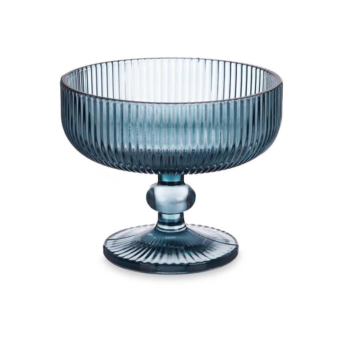 Copa Helado Azul Oscuro Rayas 310 ml Vivalto - Cristal, 12x10x12 cm (24 Unidades) 1 Copa Helado Azul Oscuro Rayas 310 ml Vivalto - Cristal, 12x10x12 cm (24 Unidades) 1