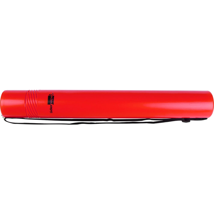 Liderpapel Portaplanos Extensible hasta 80 cm Diámetro 6 cm Rojo 2
