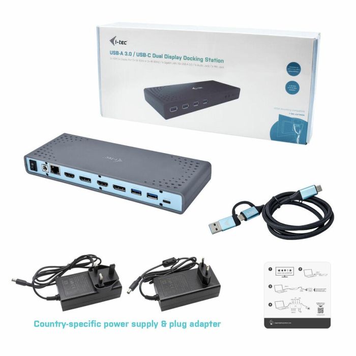 Dockstation i-Tec CADUAL4KDOCK 1