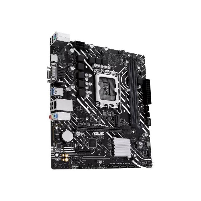 ASUS PRIME H610M-D 90MB1G80-M0EAY0 Placa Base Intel LGA 1700 H610 DDR5 Micro ATX HDMI VGA M.2 SATA3 USB 3.2 2