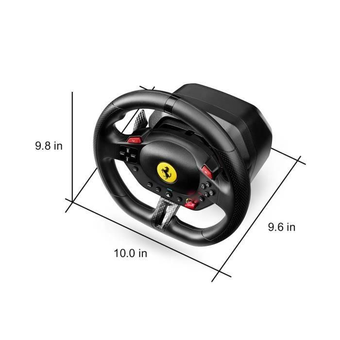 Thrustmaster 4160880 Volante Gaming T98-P Ferrari 296 GTB para PS5, PS4 y PC con Pedales - Inmersión SIM Racing 3
