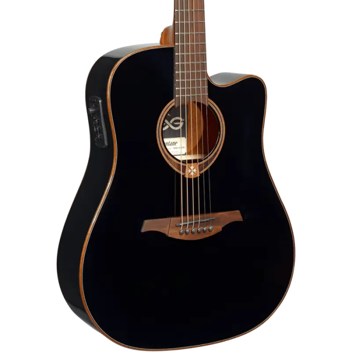 LAG Guitarra Acústica Dreadnought Cutaway Tramontane 118 A/E Electroacústica Negra Brillante 0 LAG Guitarra Acústica Dreadnought Cutaway Tramontane 118 A/E Electroacústica Negra Brillante 0