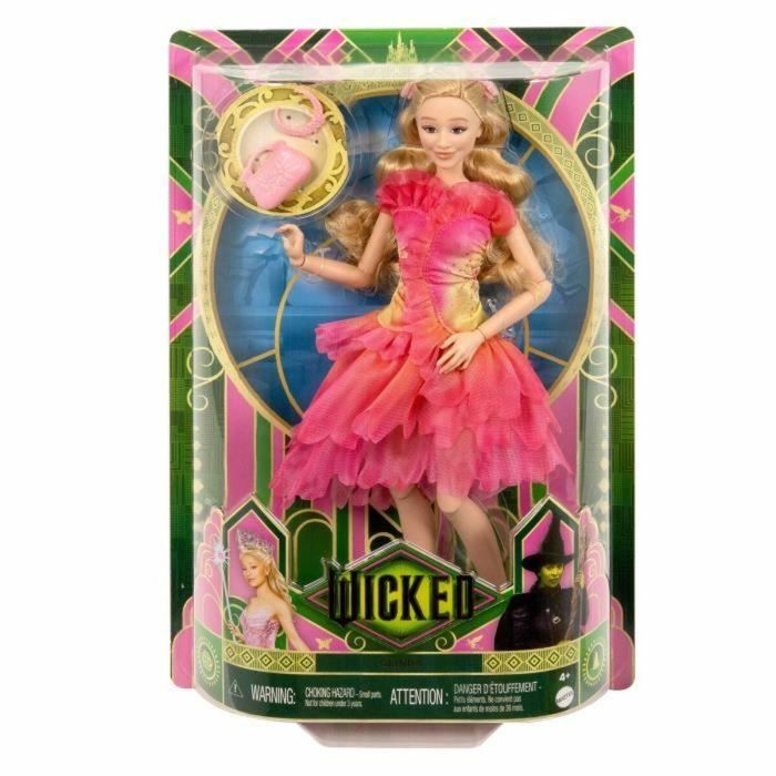 Muñeca Mattel Wicked Glinda Disney HXT63 con Accesorios y Ropa Extraíbles 5