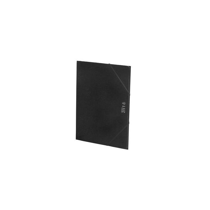 Carpeta De Gomas Y Solapas Carchivo Luz Carton Plastificado Brillo Fº Negro (Set de 5)