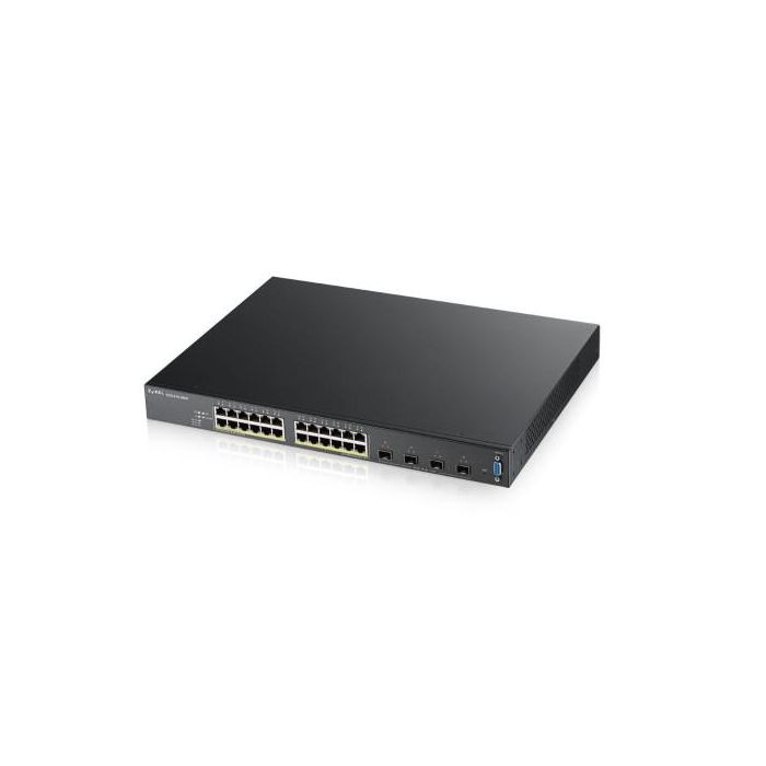 Zyxel XGS2210-28HP Gestionado L2 Gigabit Ethernet (10/100/1000) Energía sobre Ethernet (PoE) 1U Negro