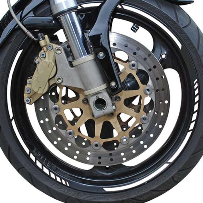 Pin Striping Racing Blanco 14 Bandas De 7 mm X 41 cm Incluido Espaciador FO34442 2