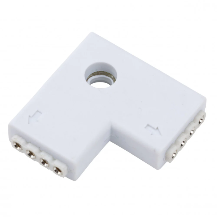 Conector Rápido L Hembra para Tira LED RGB 12/24VDC