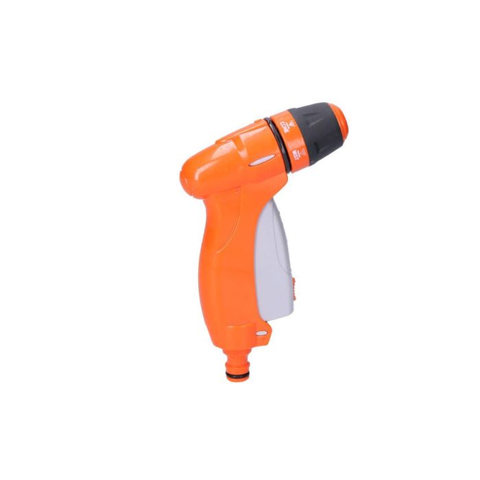 Edm Pistola pulverizadora regulable en polipropileno con tratamientos anti UV y anti algas, color gris/naranja