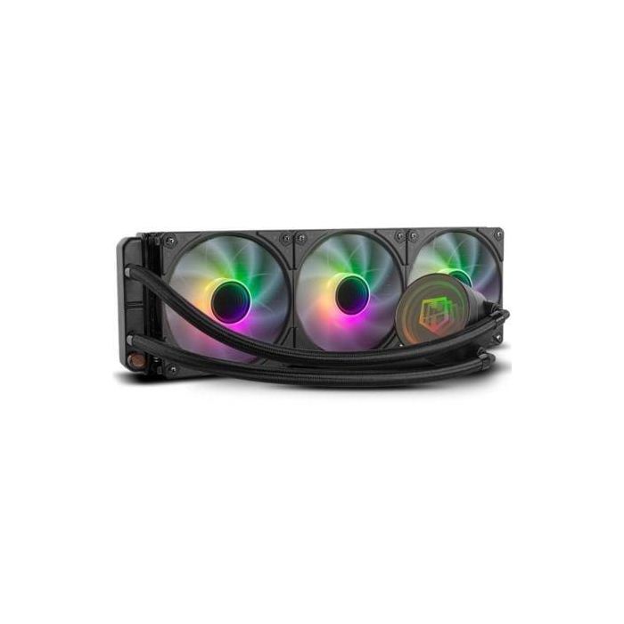 NOX H-360 ARGB Sistema de Refrigeración Líquida AIO para Procesador con Triple Radiador, 3 Ventiladores 12cm Silencioso, Negro NOX H-360 ARGB Sistema de Refrigeración Líquida AIO para Procesador con Triple Radiador, 3 Ventiladores 12cm Silencioso, Negro