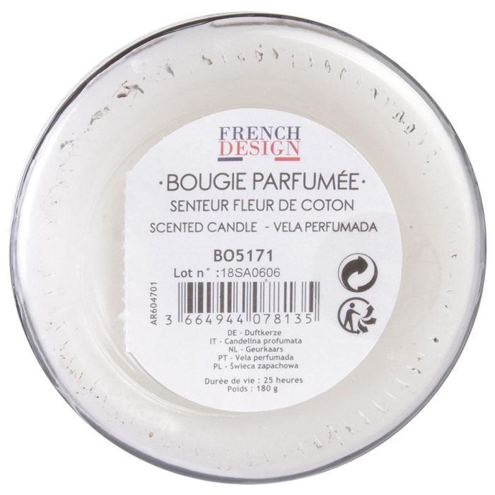 Home Deco Factory Tarro Con Vela Apothicaire - Musc Blanc, D'Ambre, Fleur de Coton - 180g, 25h 1 Home Deco Factory Tarro Con Vela Apothicaire - Musc Blanc, D'Ambre, Fleur de Coton - 180g, 25h 1