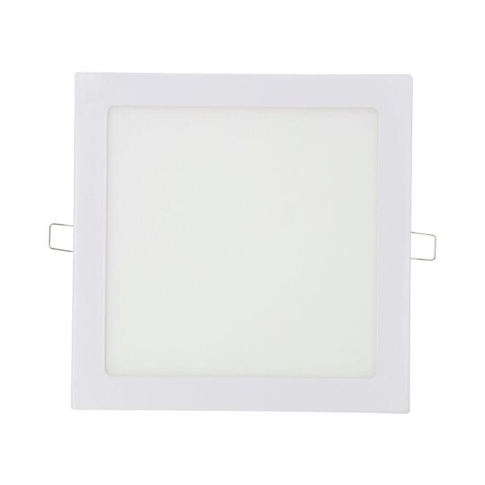 Downlight led empotrable cuadrado 20w luz fria 6400k 1500lm blanco 22x22cm edm 1