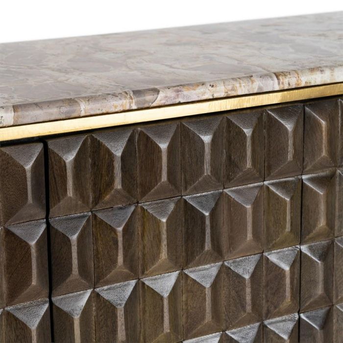 Aparador Madera-Mármol Salón 154 X 40 X 76 cm