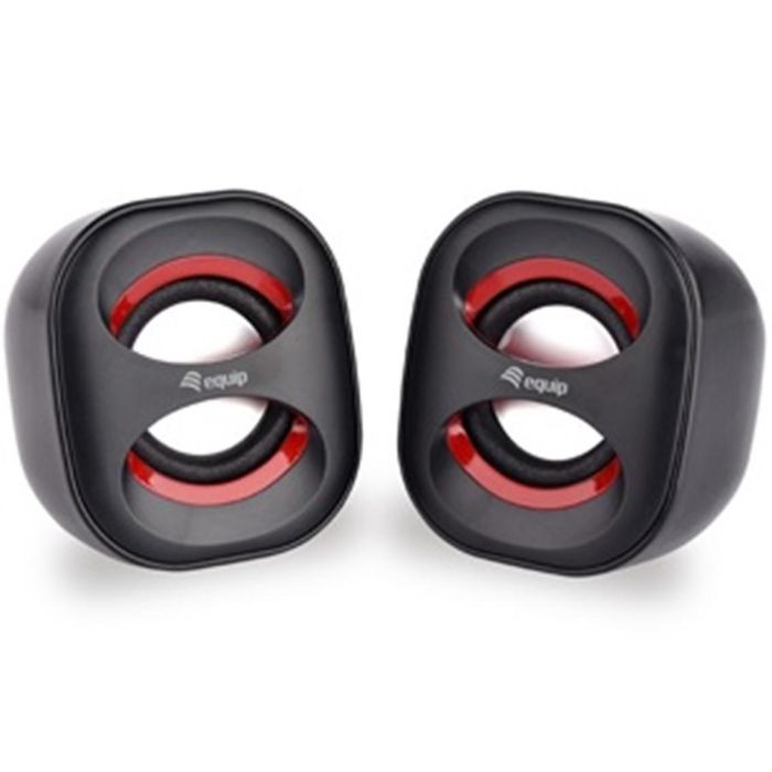 Equip Altavoces 2.0 Mini, Sonido Estéreo Potente, Conexión USB y Jack 3.5 mm, Ideal para PC y Portátiles