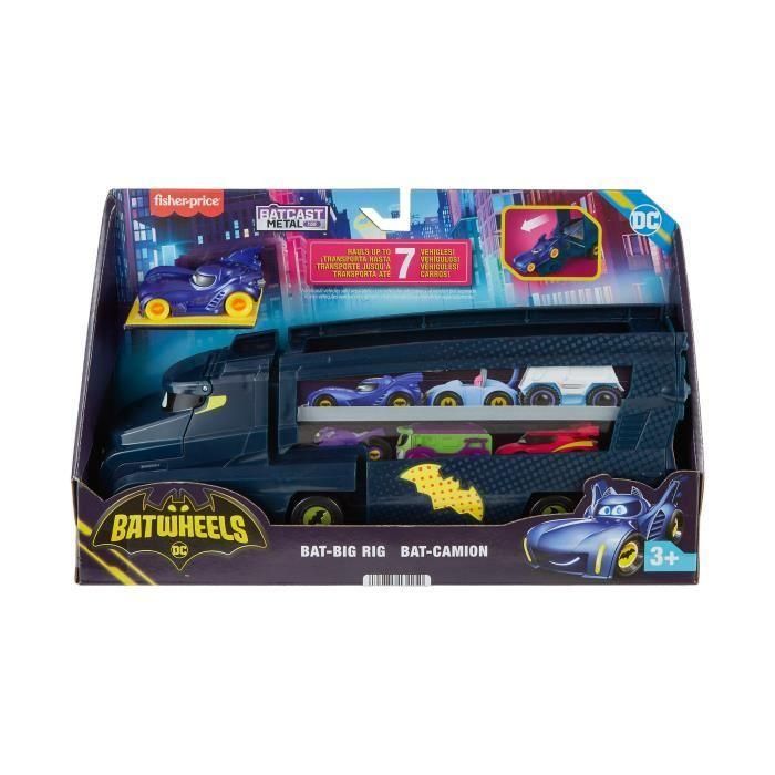 Fisher-Price-Batwheels DC-Bat-truck con rampa HMX07 4