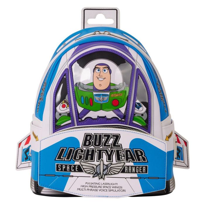 Loungefly Mochila Buzz Lightyear 30th Anniversary Toy Story Disney Pixar 26cm – Brilla en la Oscuridad y Sonido 0 Loungefly Mochila Buzz Lightyear 30th Anniversary Toy Story Disney Pixar 26cm – Brilla en la Oscuridad y Sonido 0