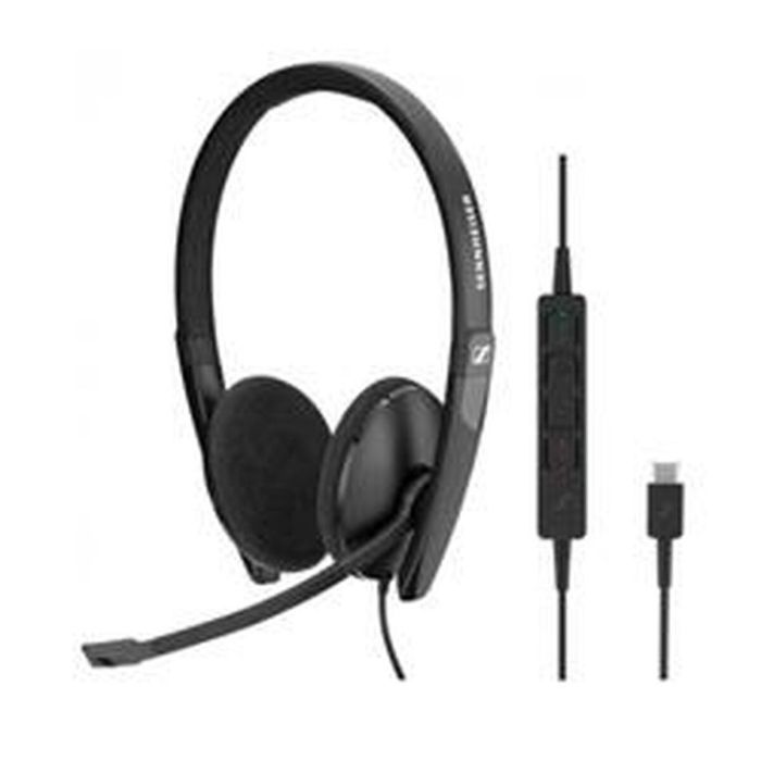 Auriculares con Micrófono Sennheiser 1000915 Negro Auriculares con Micrófono Sennheiser 1000915 Negro