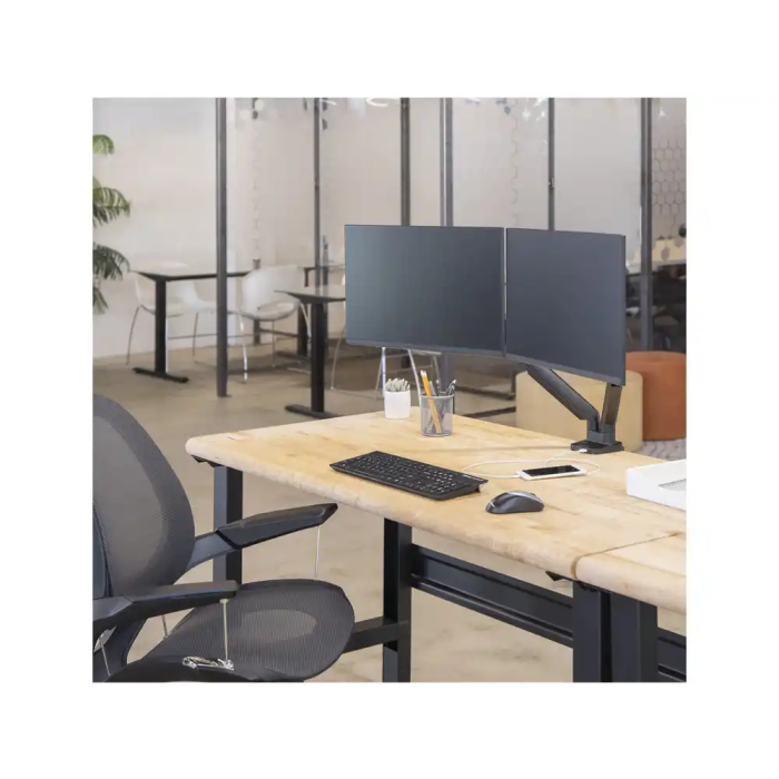 Fellowes Platinum Series Dual Arm Brazo para Monitor Doble VESA Pantallas hasta 9" 5