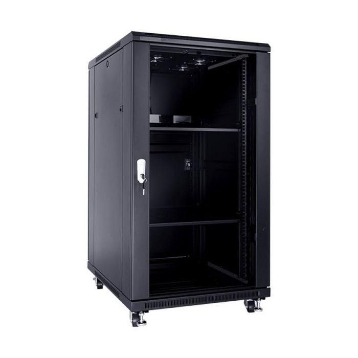 MicroConnect Armario rack 19" 22HU Negro 600mm Ancho 800mm Fondo - Para Redes de Voz y Datos