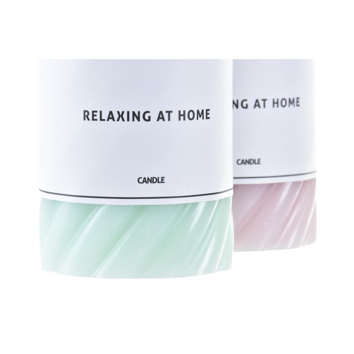 DKD Home Decor Vela Urban Espiral Rosa Palo Turquesa 7x7x10cm 320g Cera Duración 70h (Pack 12 Unidades) 2 DKD Home Decor Vela Urban Espiral Rosa Palo Turquesa 7x7x10cm 320g Cera Duración 70h (Pack 12 Unidades) 2