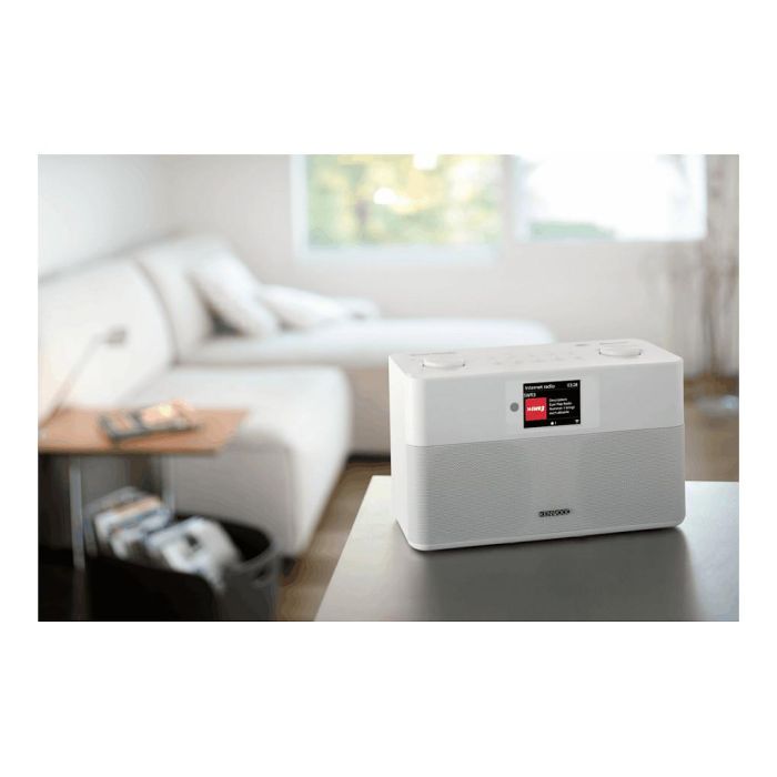 Kenwood CR-ST100S-W Radio Internet/DAB+/FM con Bluetooth, Altavoces 20W, WiFi, Pantalla 2.4", USB, Alarma, Color Blanco Kenwood CR-ST100S-W Radio Internet/DAB+/FM con Bluetooth, Altavoces 20W, WiFi, Pantalla 2.4", USB, Alarma, Color Blanco
