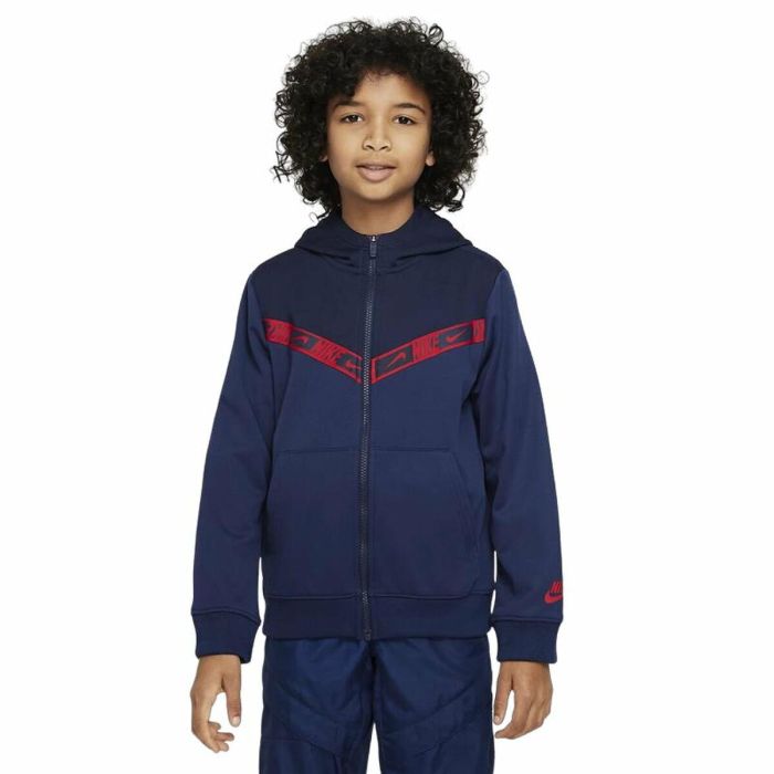 Chaqueta Deportiva para Niños Nike Sportswear Azul oscuro Chaqueta Deportiva para Niños Nike Sportswear Azul oscuro