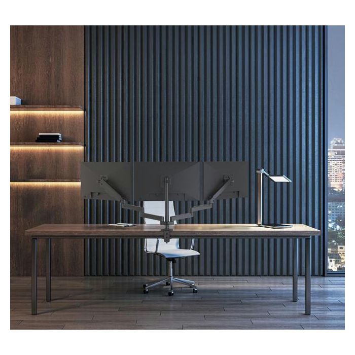 B-Tech Flex Trio Full Motion Triple Screen Desk Mount 4 B-Tech Flex Trio Full Motion Triple Screen Desk Mount 4