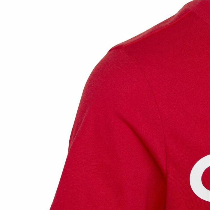 Camiseta de Manga Corta Infantil Adidas Lin Roja 2 Camiseta de Manga Corta Infantil Adidas Lin Roja 2
