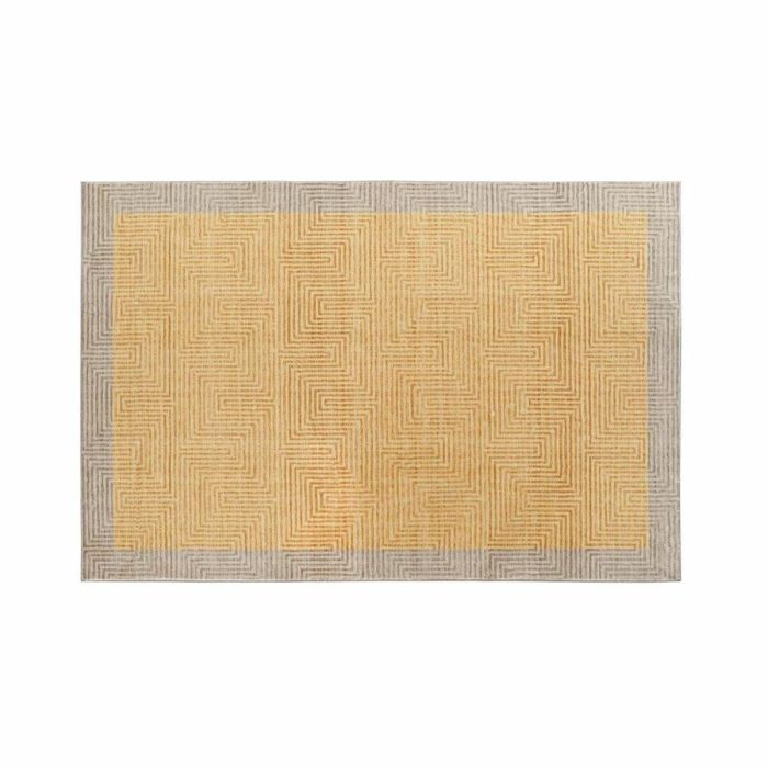 Alfombra DKD Home Decor Amarillo Marrón claro (120 x 180 x 0,7 cm)