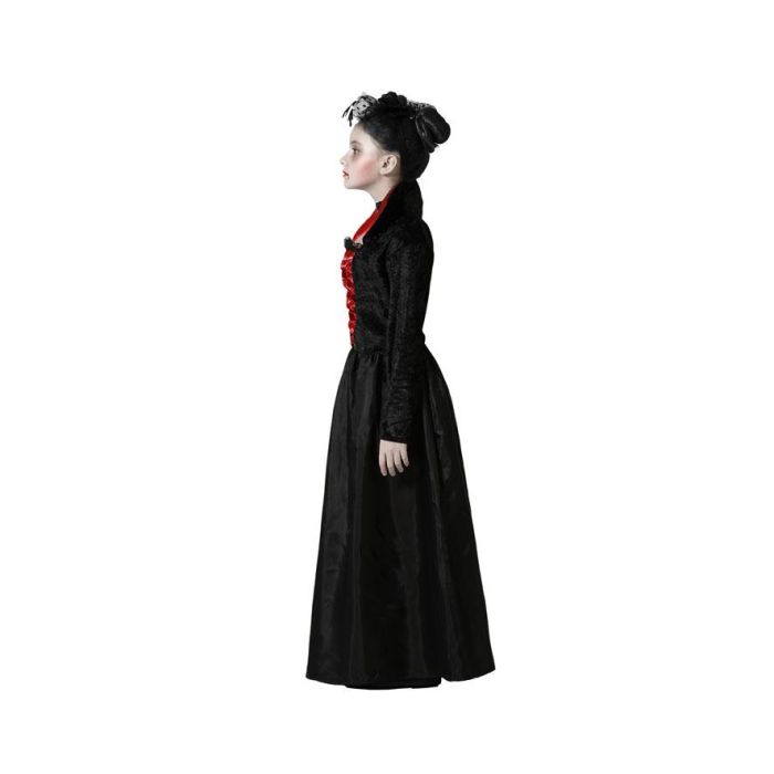 Disfraz Vampiresa Elegante Negro Niña Infantil 10-12 Años 1 Disfraz Vampiresa Elegante Negro Niña Infantil 10-12 Años 1