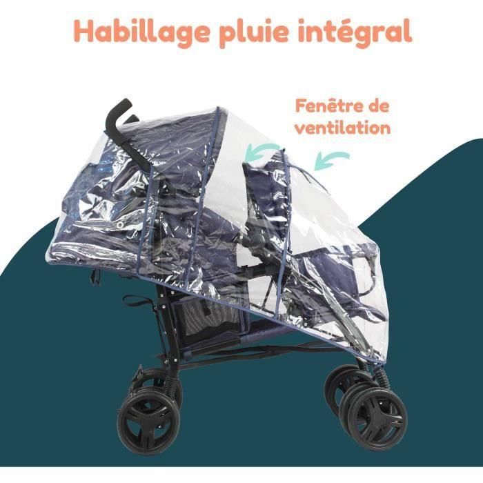 Cochecito de doble bastón BAMBISOL - 6-36 meses para el asiento delantero (máx. 15 kg) y 0-36 meses (máx. 15 kg) para el asiento trasero 1 Cochecito de doble bastón BAMBISOL - 6-36 meses para el asiento delantero (máx. 15 kg) y 0-36 meses (máx. 15 kg) para el asiento trasero 1