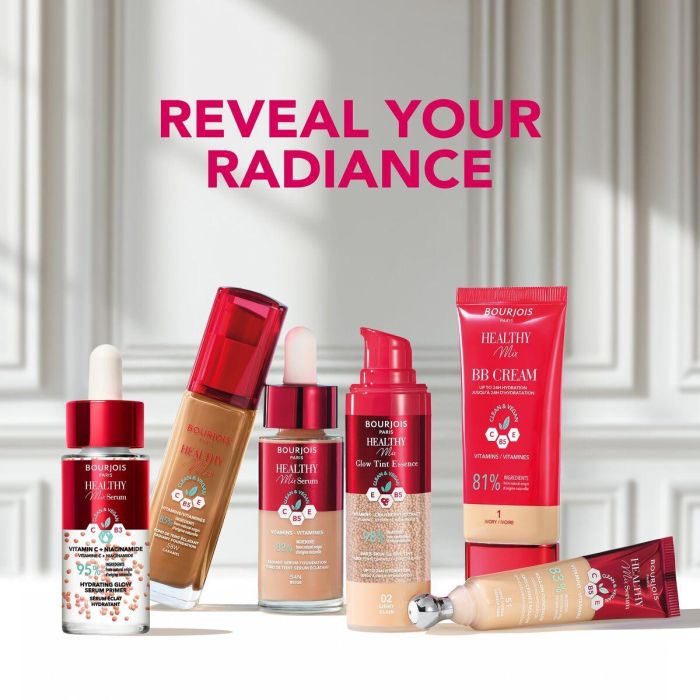 Bourjois HEALTHY MIX SERUM Base Iluminador Hidratante 30 ml – Con Vitamina C y Niacinamida, Fórmula Vegana 2