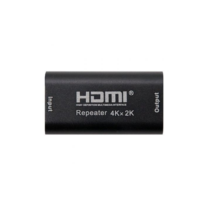 Nanocable 10.15.1201 Repetidor HDMI Hembra-Hembra v1.4b 4K 2160p Deep Color, hasta 40m, Conectores Oro Negro