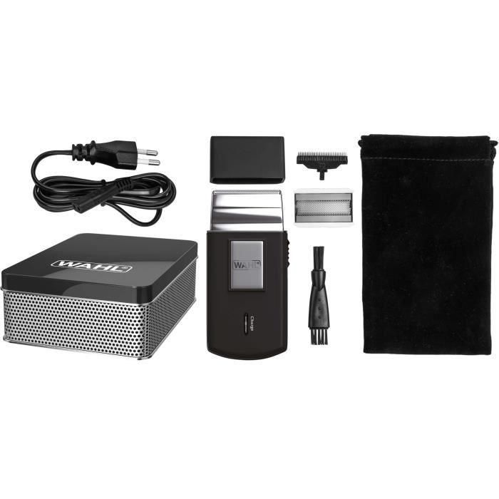 WAHL 03615-1016 Afeitadora de viaje recargable compacta liviana 45 min autonomía, cuchilla y papel repuesto, diseño vintage WAHL 03615-1016 Afeitadora de viaje recargable compacta liviana 45 min autonomía, cuchilla y papel repuesto, diseño vintage