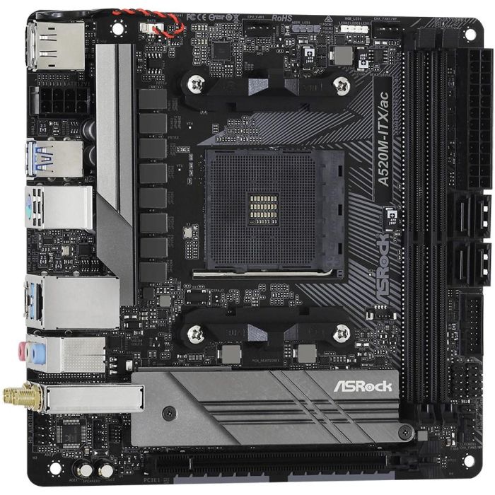 ASRock A520M-ITX/AC (AM4) Placa Base DDR4 Micro ATX para AMD Ryzen 2000 y 3000 Series 3 ASRock A520M-ITX/AC (AM4) Placa Base DDR4 Micro ATX para AMD Ryzen 2000 y 3000 Series 3