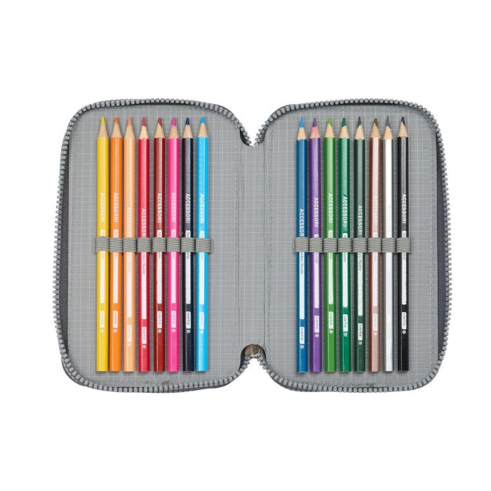 Portatodo Real Madrid C.F. Gris 12,5 x 19,5 x 5,5 cm 37 Piezas 3 Portatodo Real Madrid C.F. Gris 12,5 x 19,5 x 5,5 cm 37 Piezas 3