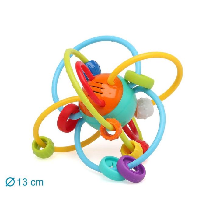 KioKids Sonajero Mordedor Elipse Multicolor para Bebés +3 Meses 3