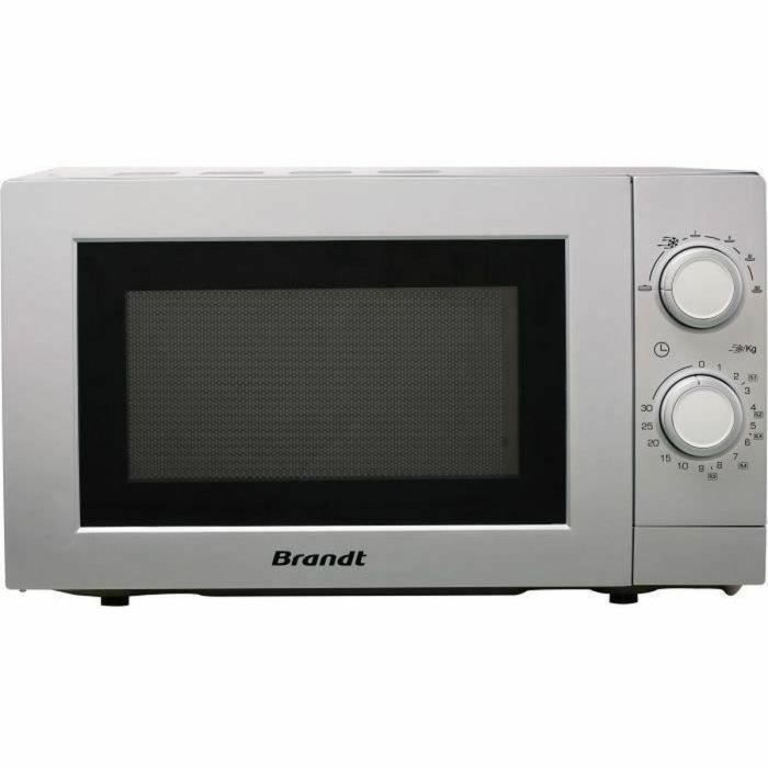 Microondas BRANDT 1200w, 20L, plateado