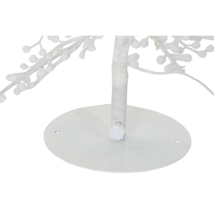DKD Home Decor Árbol de Navidad Fantasía Blanco LED Desmontable 120 cm Alto 50x50 cm Base Colección White Forest 2