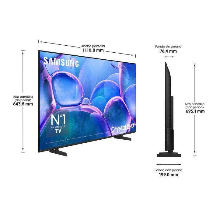 Smart TV Samsung TU50U7005FKX 50 50" 4K Ultra HD LED HDR 4 Smart TV Samsung TU50U7005FKX 50 50" 4K Ultra HD LED HDR 4