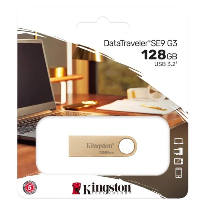 Kingston DTSE9G3/128GB pendrive USB 3.2 Gen 1 DataTraveler SE9 G3 128GB, 220MB/s lectura, carcasa metálica premium 2 Kingston DTSE9G3/128GB pendrive USB 3.2 Gen 1 DataTraveler SE9 G3 128GB, 220MB/s lectura, carcasa metálica premium 2